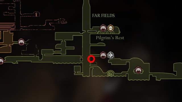 Hollow Knight Silksong Lost Flea location 3 on map