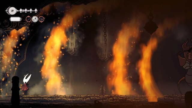 Hollow Knight Silksong Last Judge boss fight phase 2 flaming spins