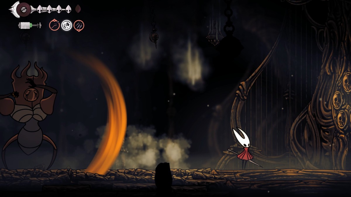 Hollow Knight Silksong Last Juez Boss Fight Spinning Attack