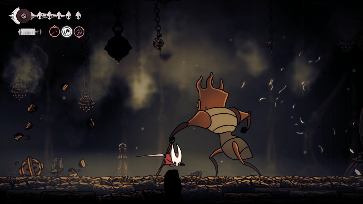 Hollow Knight Silksong Last Juez Boss Fight Throw Attack