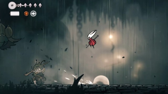 Hollow Knight Silksong Moorwing Boss attack saw attack jump over it