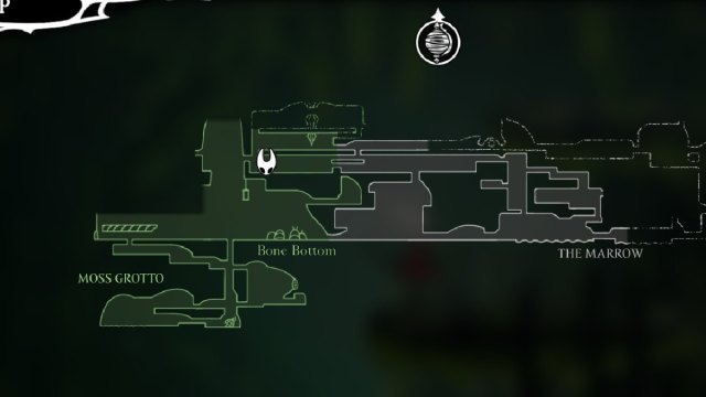 Hollow Knight Silksong Rosary String farm location on map