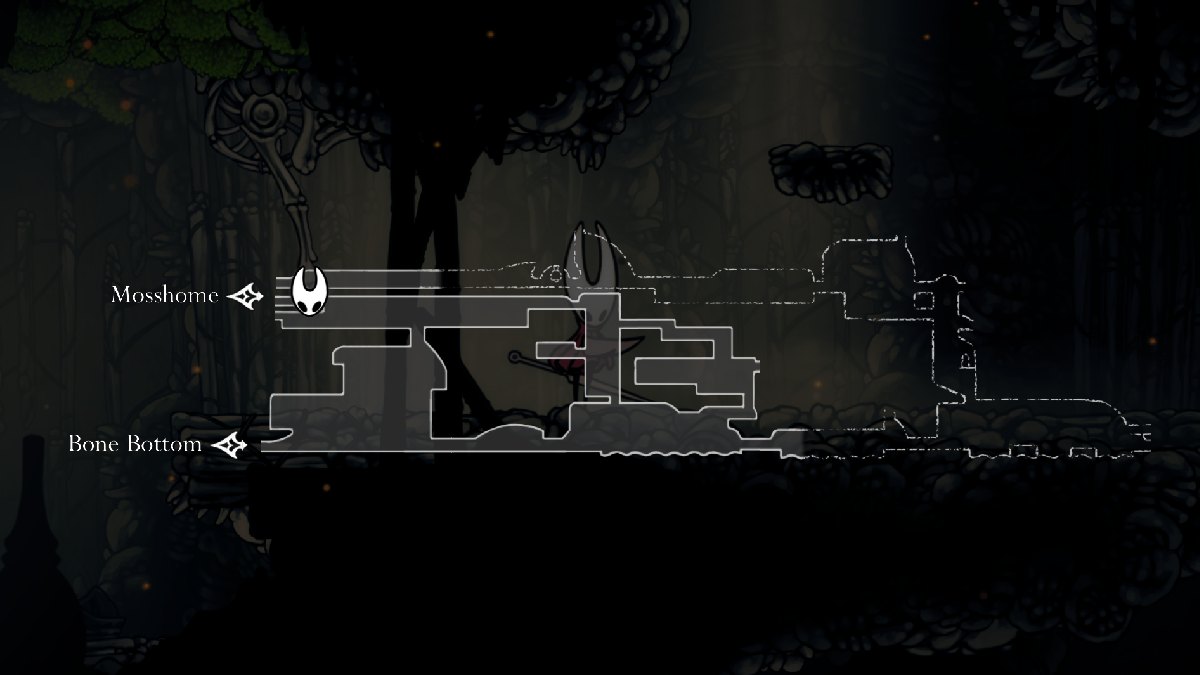 Hollow Knight Silksong Mapa abierto