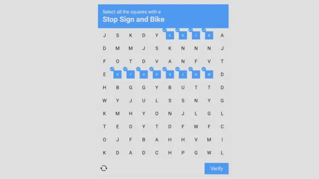 word search in im not a robot