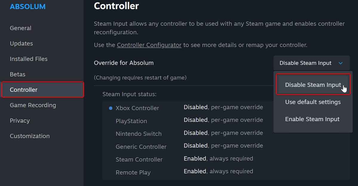 Complete Control Download Absolum Complete Controls for PC and Controller