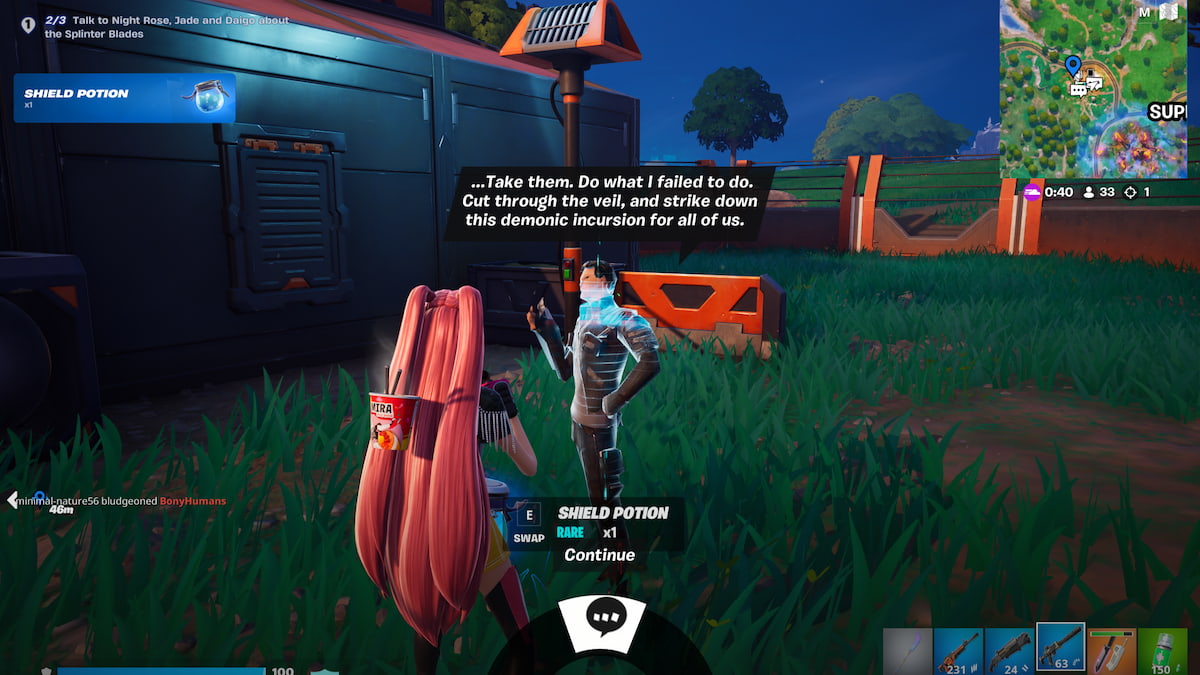 Chat with Daigo in Fortnite