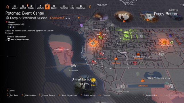 Division 2 Outcasts mission