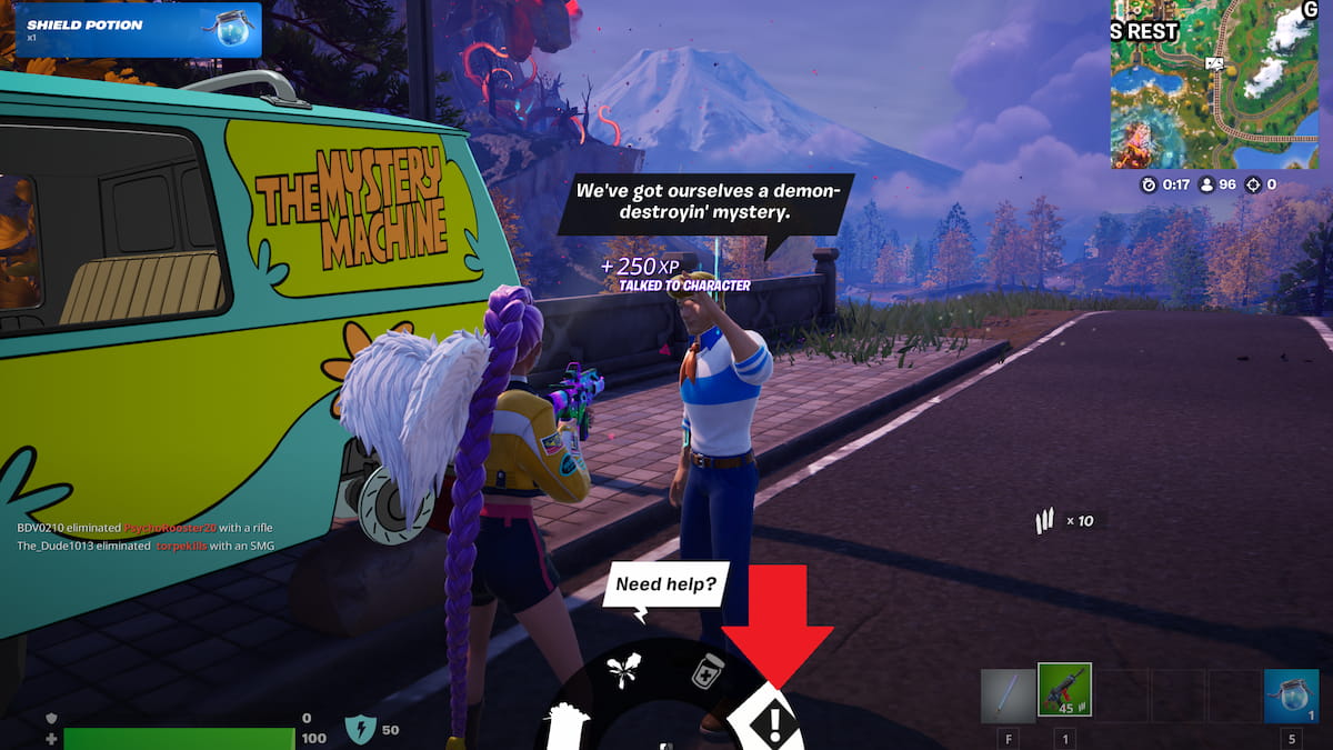 Hablando con Fred necesito ayuda encontré marcador de misión en Fortnite