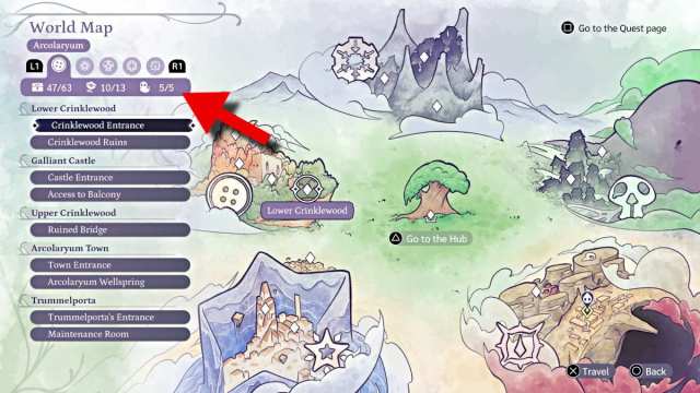 World Map in The Lonesome Guild