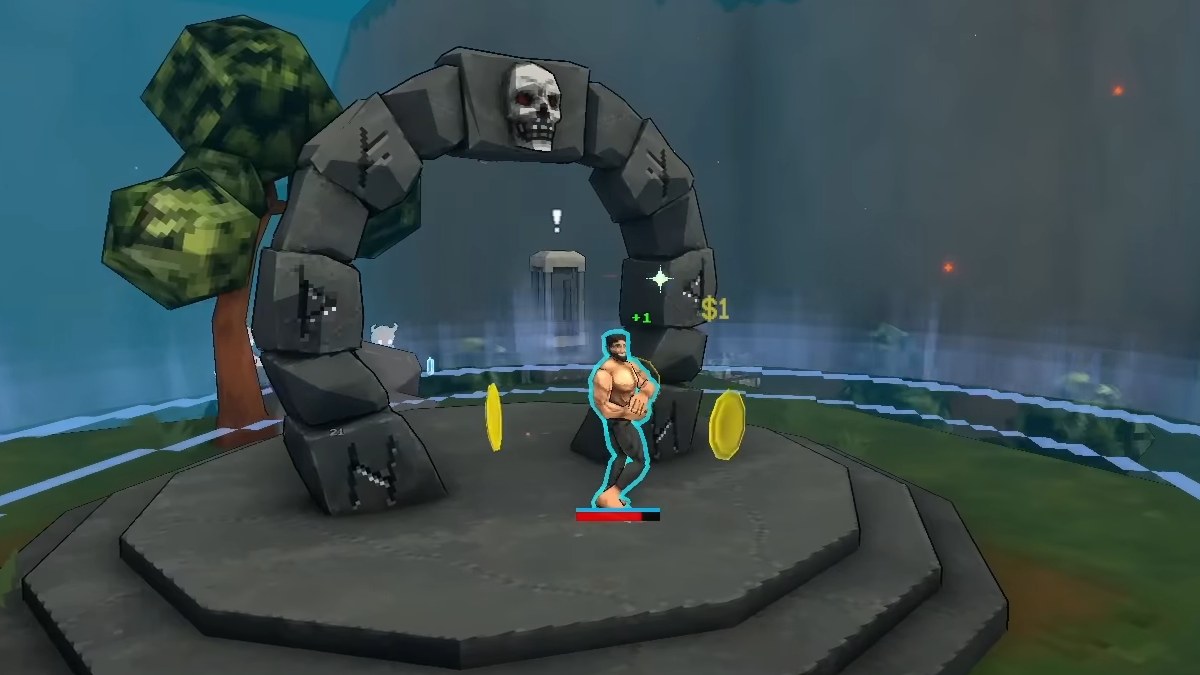 Megabonk Megachad站在老板祭坛上