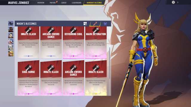 red blessings for magik in marvel rivals zombies