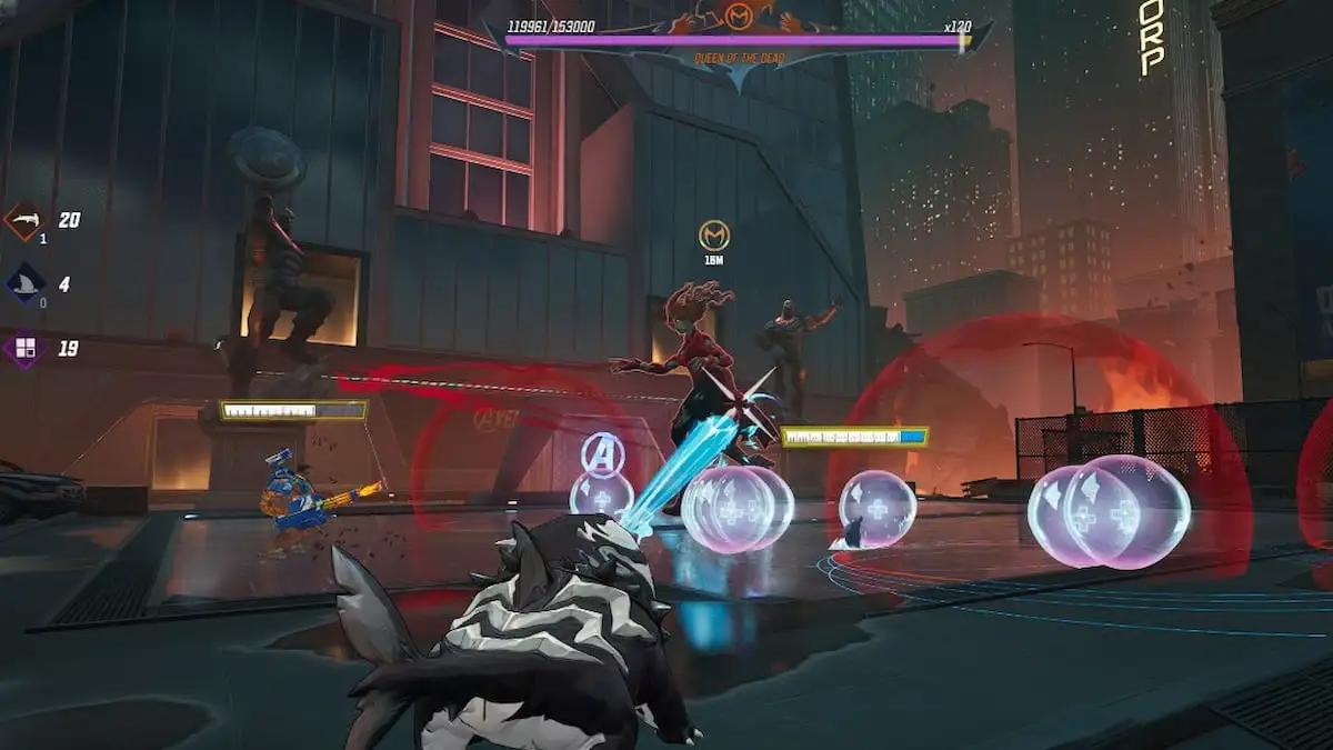 La bruja escarlata lanza zonas de control en el campo de batalla en Marvel Rivals