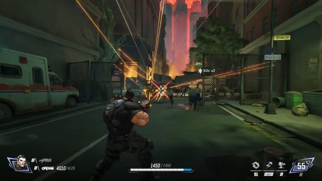 The Punisher shooting at zombies in marvel rivals zombies