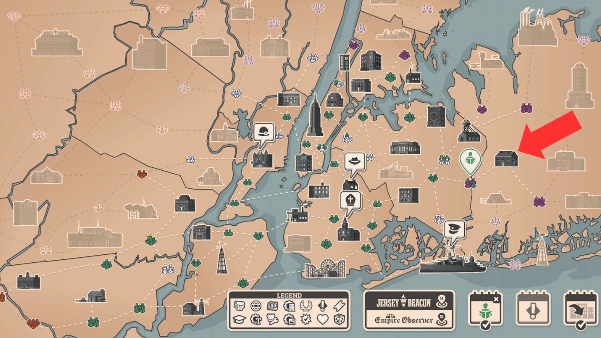 Photo Academy marked on the News Tower map.