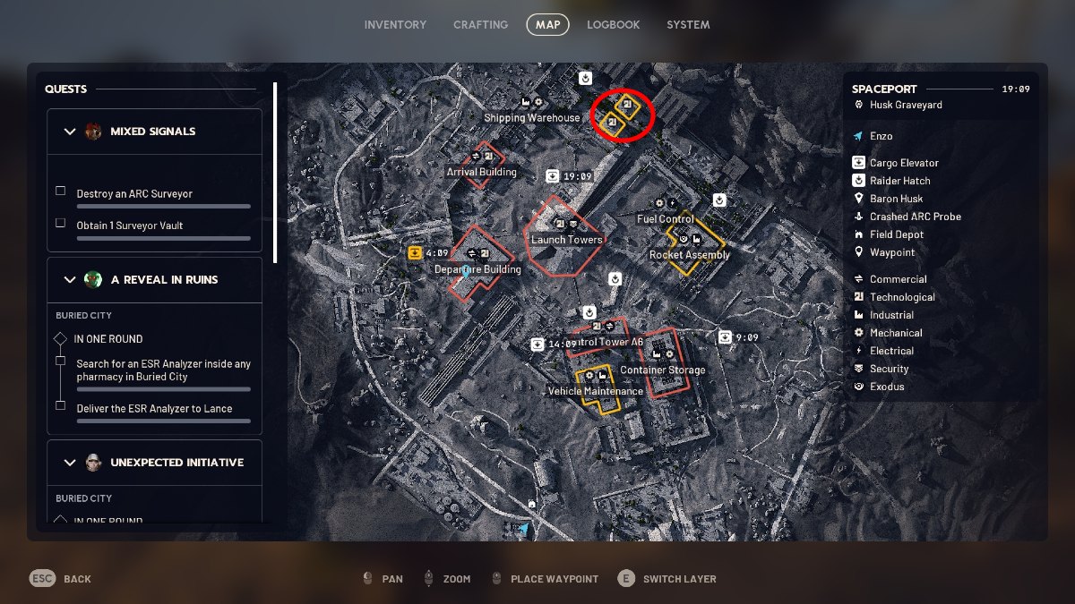 Trench Towers Spaceport Loot Spot ARC Raiders