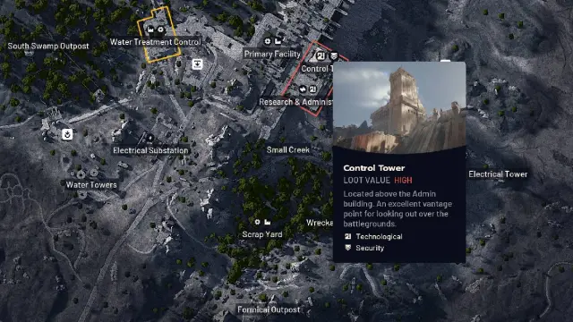 ARC Raiders dam control tower key use location on map