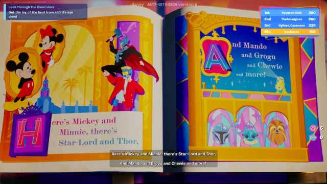 disneyland game rush book in fortnite