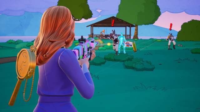 Daphne shooting dober men in fortnite
