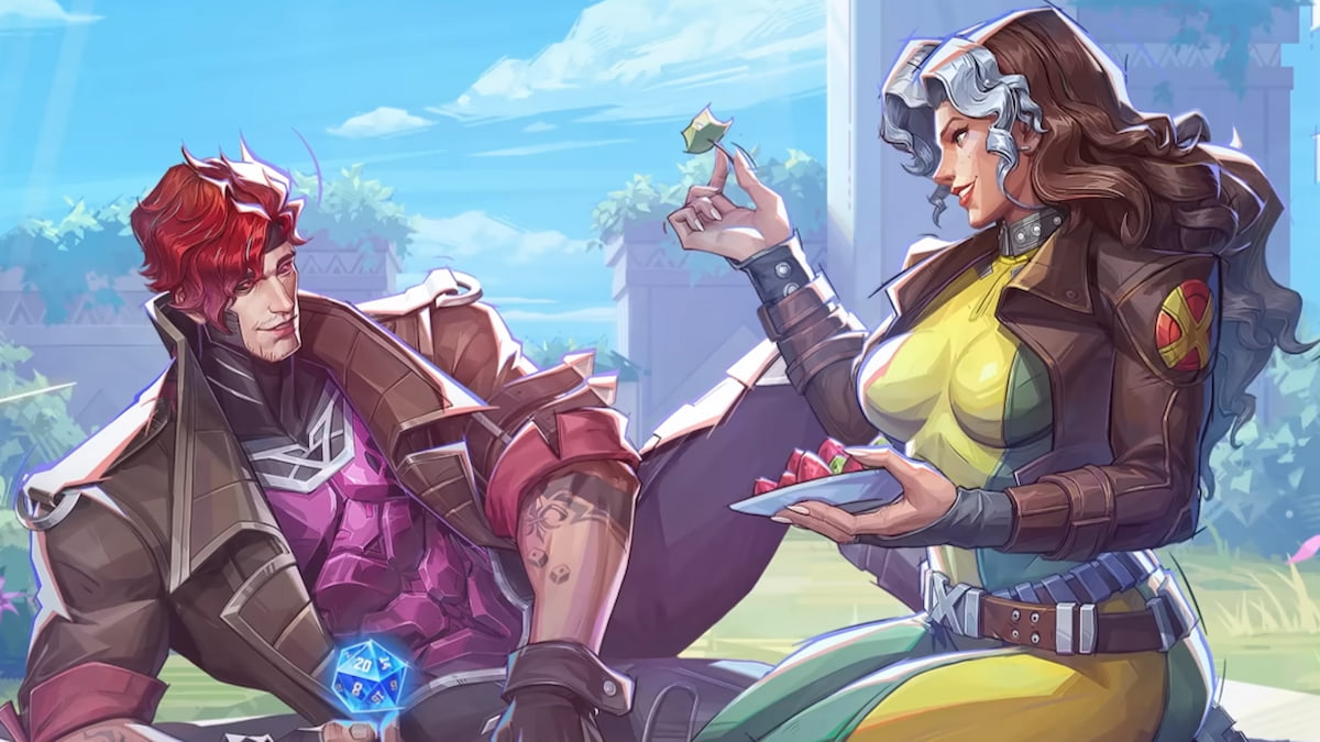 Gambit and Rogue chill out together at Marvel's Rivals