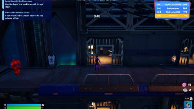 sneaking around in guardians of the galaxy in fortnite