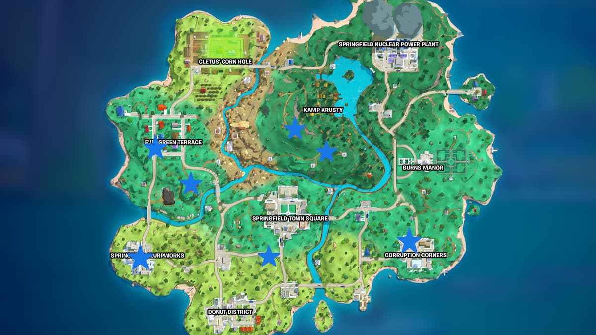 Witches Shack All Fortnite Boss Locations in The Simpsons Season - Prima Games