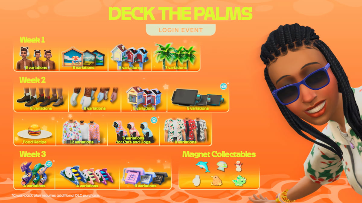 evento de decorar las palmas en los sims 4