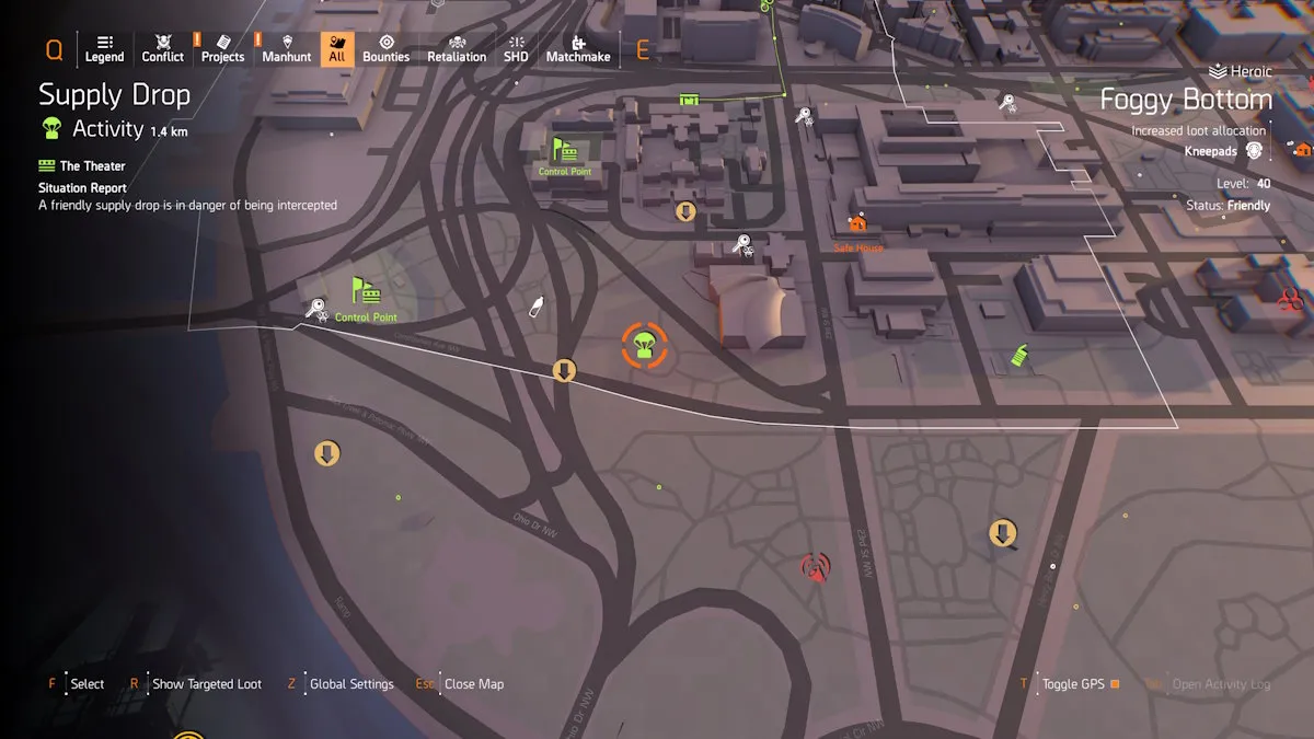 Caída de suministros de la División 2