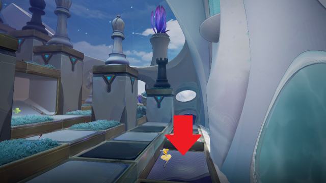 The opening that leads underground at grand garden marked in marvel rivals