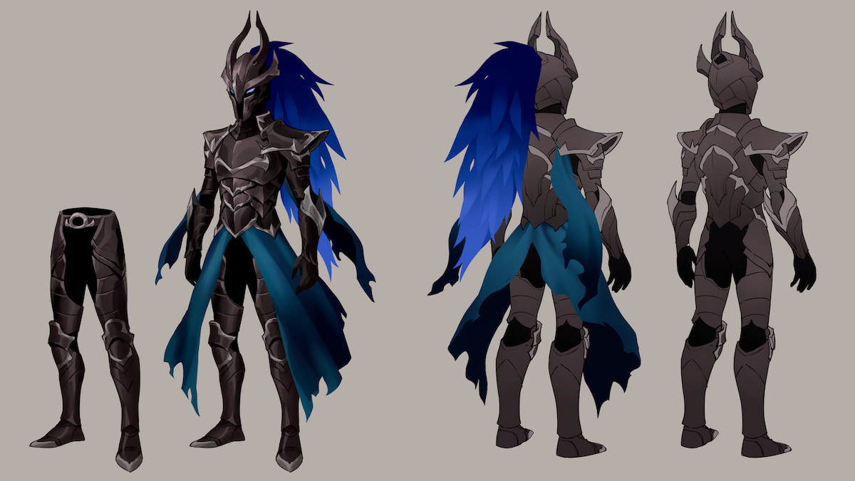 Concept art of future masculine presentation outfit in Pariah