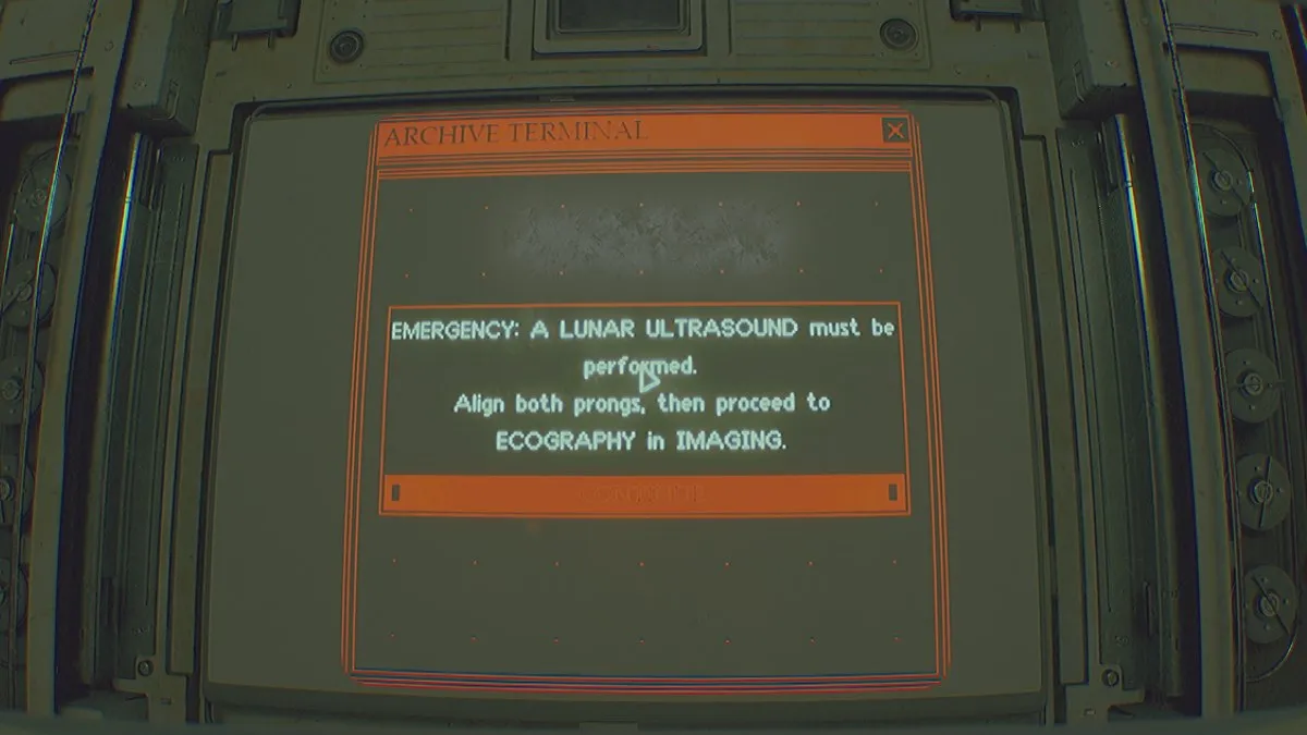 Regular instructions on lunar ultrasound