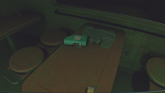 Routine Maria's keycard on table