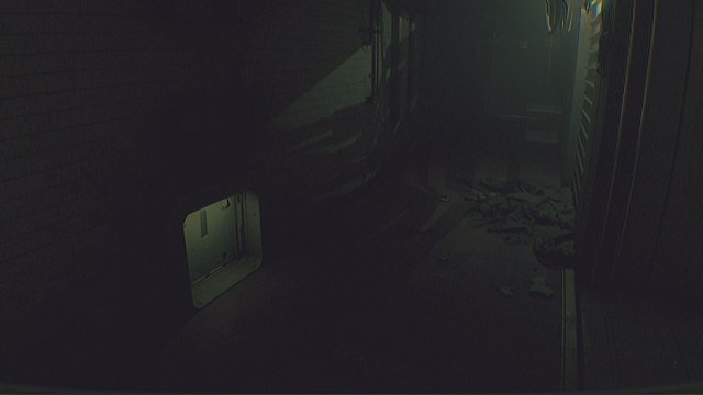 Routine vent leading to reception room in the ward