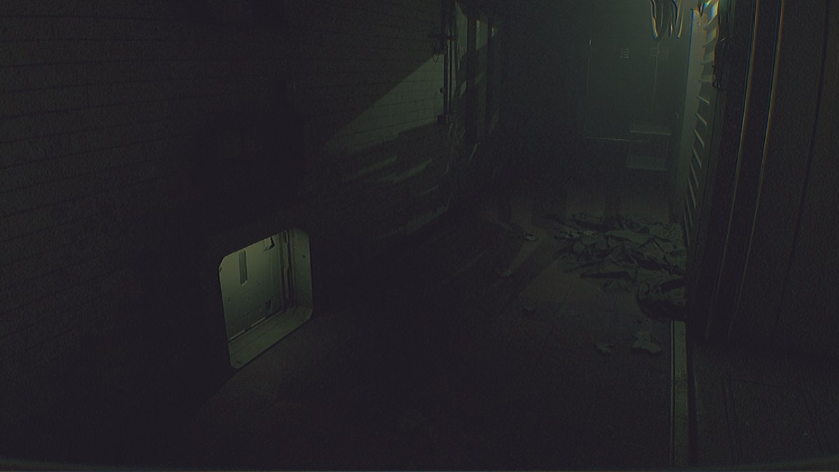 Regular ventilation opening leading to the reception room of the ward