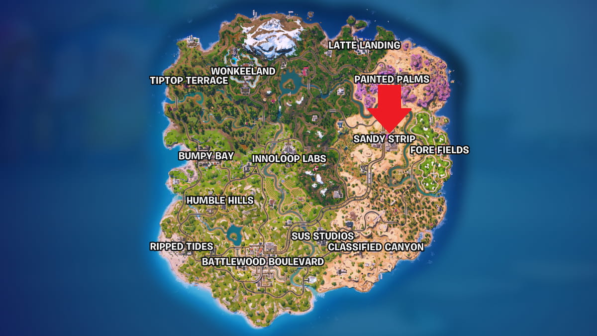 fortnite bride map location