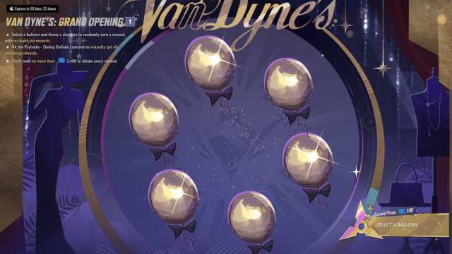 Van Dyne's grand opening balloons in marvel rivals