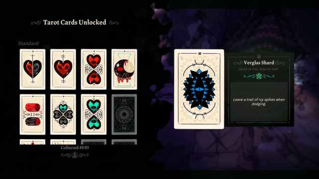 Verglas Shard Tarot Card