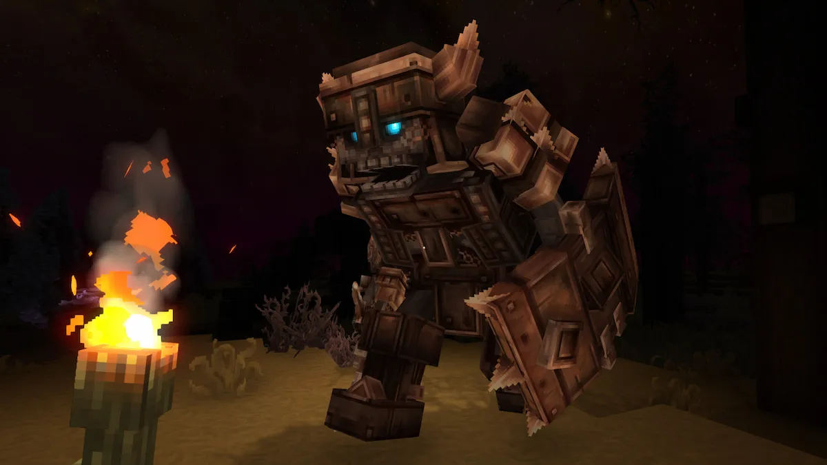 Big skeleton mob in hytale