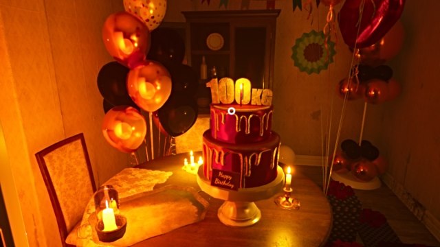 Birthday cake in BrokenLore: UNFOLLOW