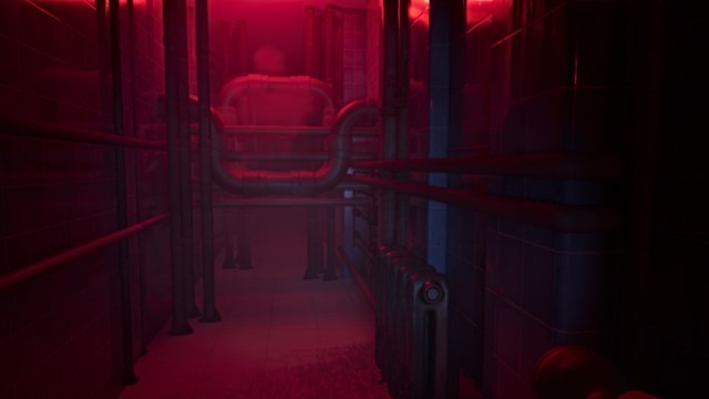 Exit of the shower room in BrokenLore: UNFOLLOW