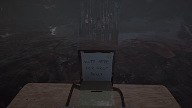 Voting box in BrokenLore: UNFOLLOW