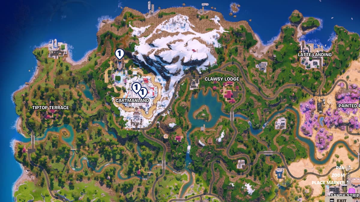 fortnite cartman statue location