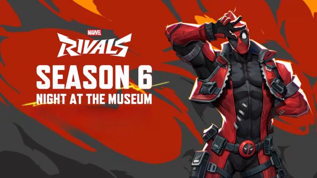 Deadpool posing with a peace sign in marvel rivals