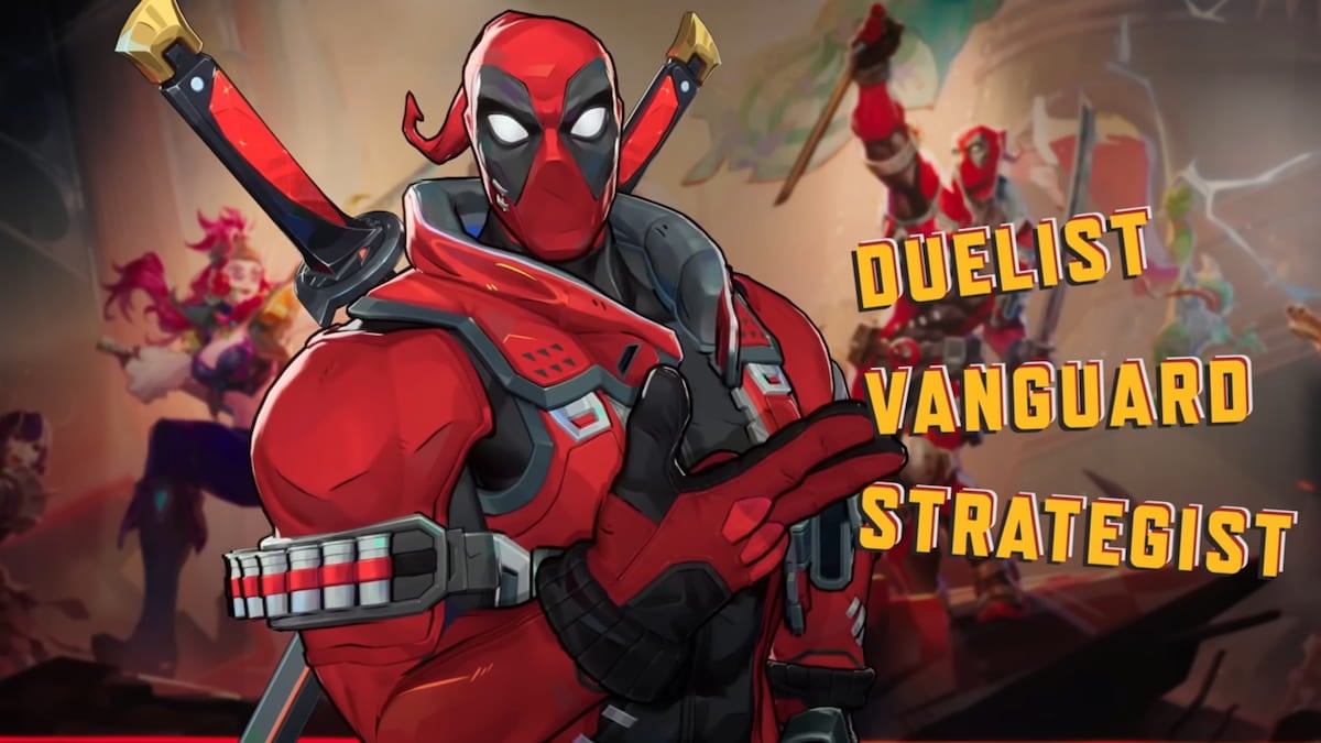 Deadpool next to the three roles he can be in marvel rivals