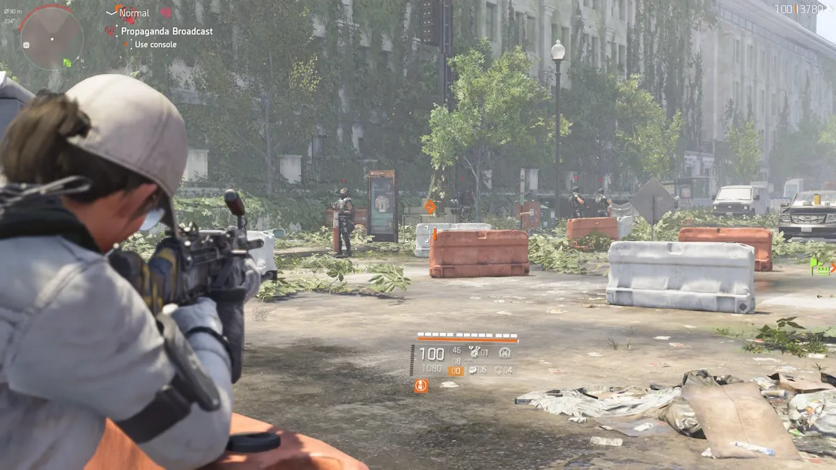 The Division 2 propaganda broadcast