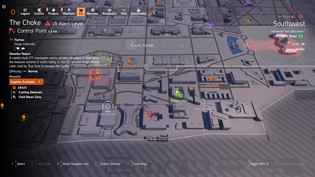 The Division 2 Southwest Control Point