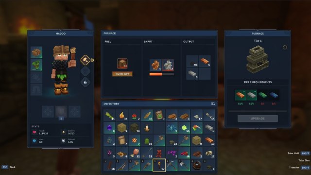 Hytale furnace for iron and copper ingots