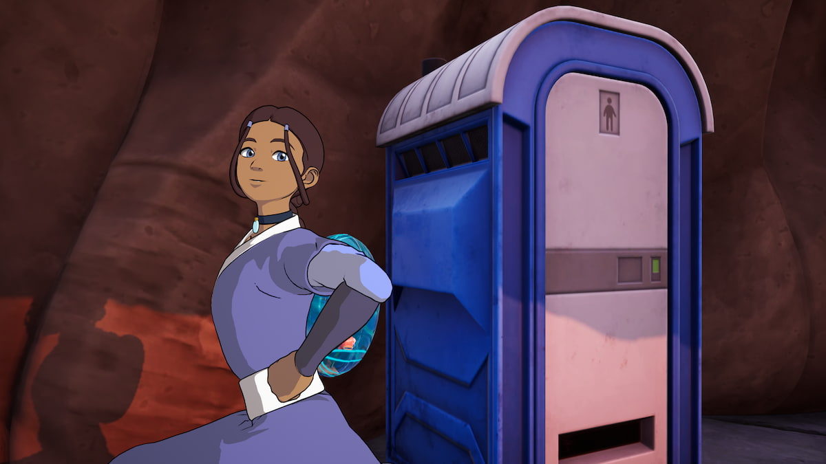 Fortnite Chapter 7, Season 1: How to Utilize Flushers in Various Matches 1 Katara standing in front of flusher in fortnite