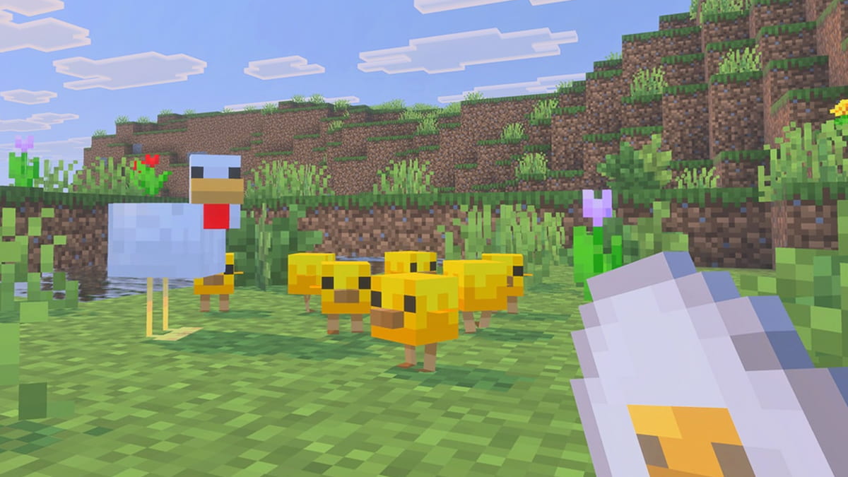 Spawn babies using chicken spawn eggs in Minecraft