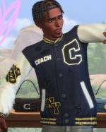 Coach varsity jacket in the sims 4