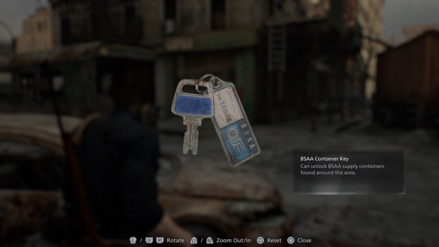 BSAA Container Key Resident Evil Requiem